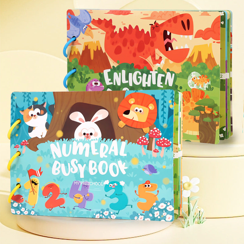 Educational Quiet Paste Book