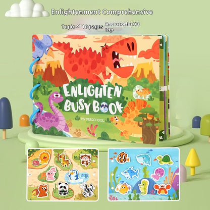 Educational Quiet Paste Book
